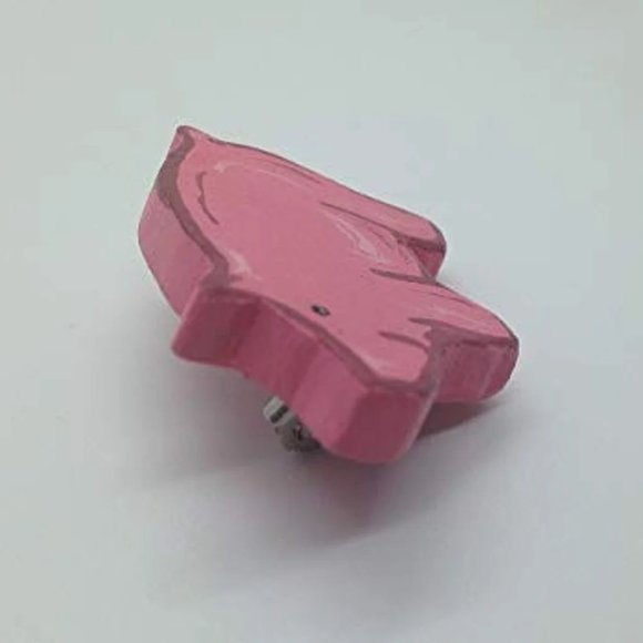 Wooden Pig Pin handmade handcrafted - Picture 3 of 6